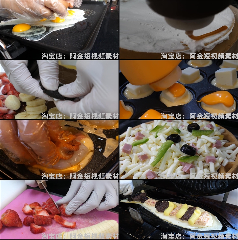 韩国街头美食横屏创意特色背景国外高清直播解压视频小说推文素材插图3