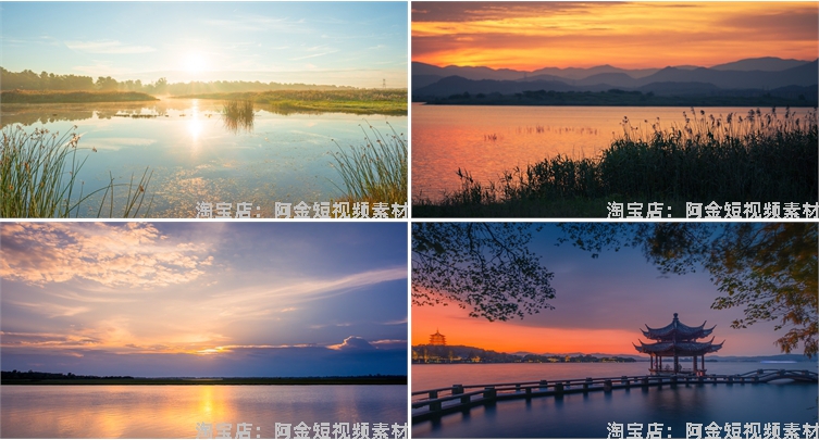 黄昏湖面海面海边大海天空晚霞日落风景素材高清治愈系摄影图片照插图3