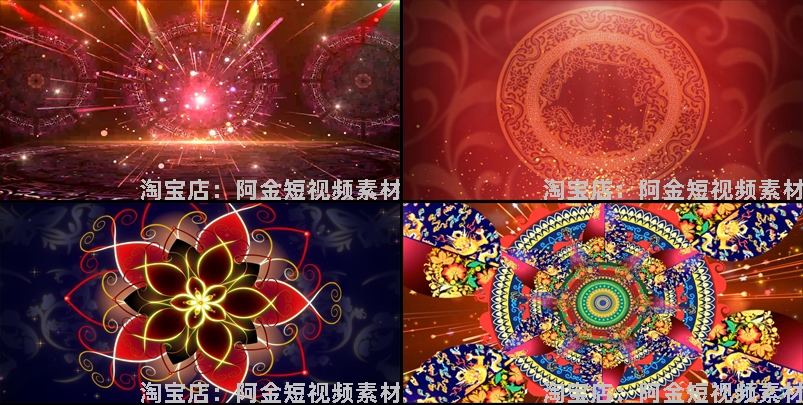 少数民族中国风动态花纹大屏幕舞台动感LED高清视频场景背景素材插图3