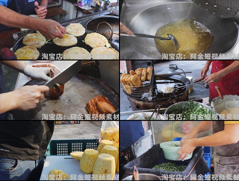 台湾街头美食制作烹饪解压高清国外横屏短视频小说推文素材引流插图2