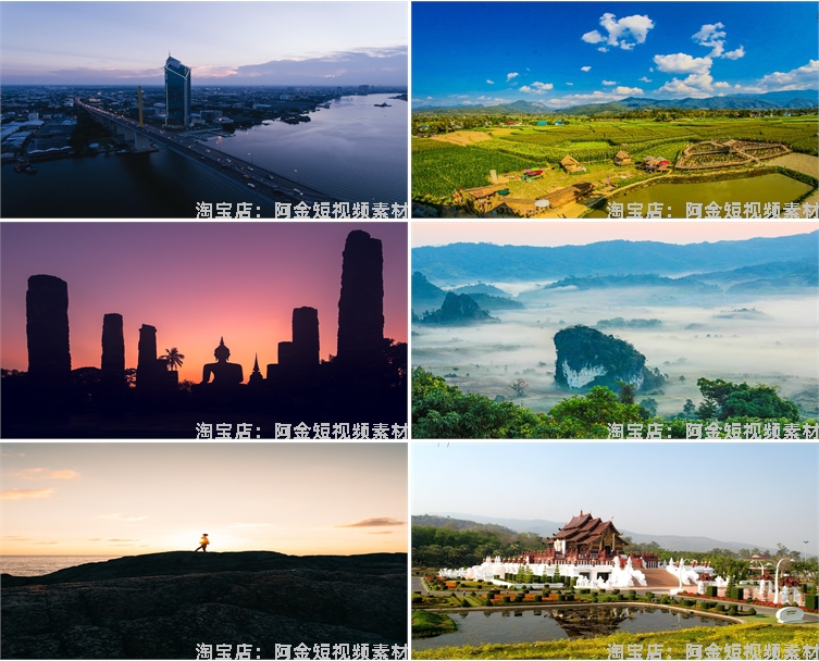 泰国曼谷寺庙城市建筑风光东南亚清迈风景素材高清旅游背景图片插图4