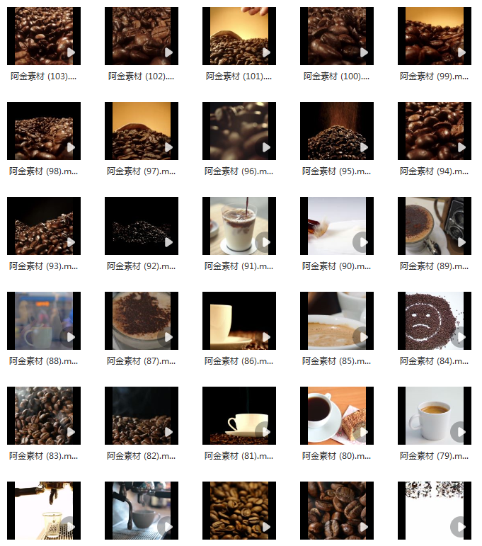 咖啡豆慢动作特写行业宣传实拍手冲制作喝咖啡机烘焙剪辑视频素材插图3