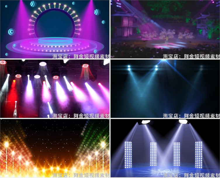 灯光秀屏幕舞台活动演出开场晚会抖音动态直播间led背景视频素材插图2