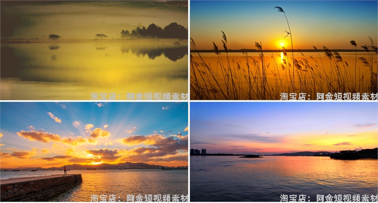 黄昏湖面海面海边大海天空晚霞日落风景素材高清治愈系摄影图片照插图8