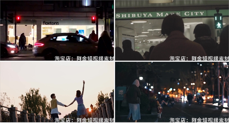 人流车流行人街景城市夜景夜市人物情感抖音视频高清实拍素材剪辑插图3