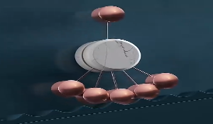 C4D创建旋转圆球循环带动圆盖滚动视频素材
