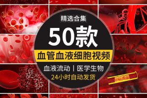 血液血管红细胞病毒医学医疗生物抖音快手自媒体高清剪辑视频素材