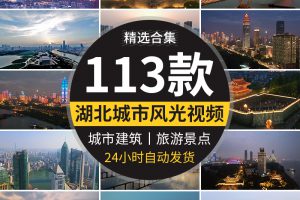 4K湖北武汉城市风光旅游景点景区高楼大厦长江大桥剪辑短视频素材