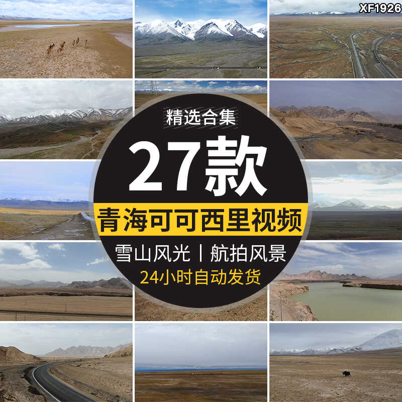青海可可西里雪山自然保护区无人区牦牛野驴三江源玉珠峰视频素材插图
