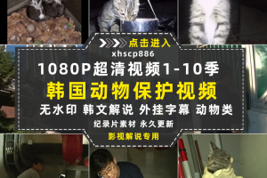 SBS韩国动物保护纪录片拯救动物1-10季中视频自媒体解说视频素材