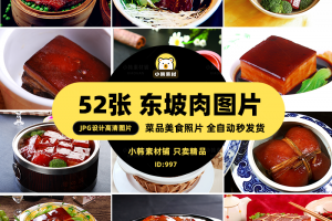 高清美食菜谱菜品JPG图片东坡肉肘子美工设计拍摄照片素材