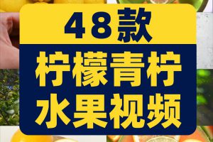 柠檬青柠新鲜水果树上果实果园抖音短视频自媒体高清实拍素材剪辑