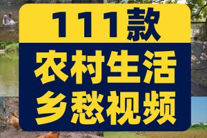 农村生活乡愁故乡怀旧风景素材高清旅游自然唯美治愈系短视频背景