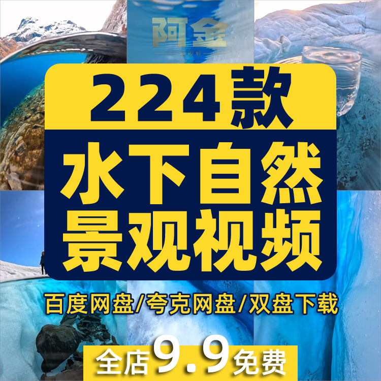 竖屏水下水底自然景观唯美乡村国外风景素材高清旅游治愈系短视频插图