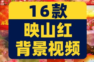 映山红山歌民歌花海花朵晚会舞台抖音动态直播间led背景视频素材