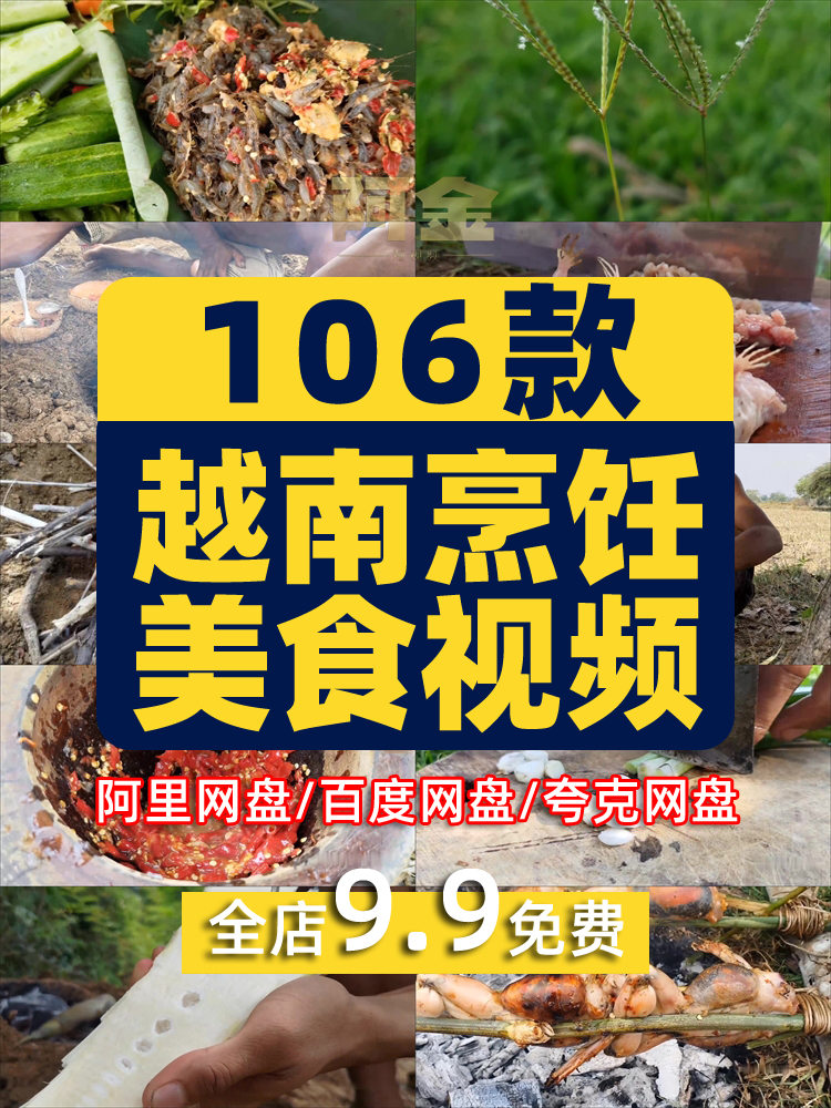 越南烹饪美食创意制作背景国外横屏高清直播解压视频小说推文素材插图