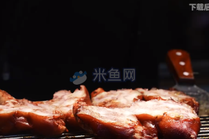路边摊烤肉街边小吃视频素材
