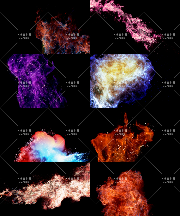 高清魔法烟雾法术科幻粒子粉尘施法PR_AE合成特效MOV后期视频素材插图14