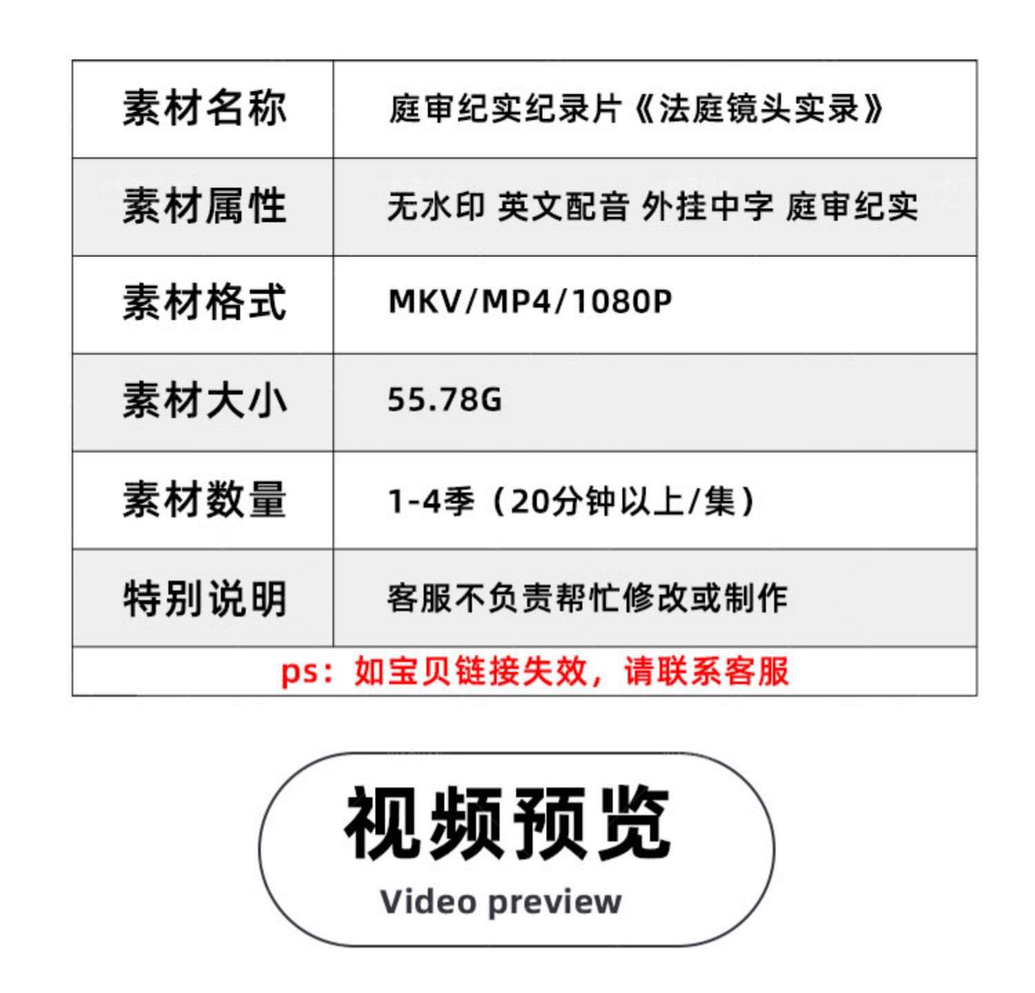 庭审纪实纪录片法庭镜头实录1-4季自媒体快手抖音视频剪辑素材插图1