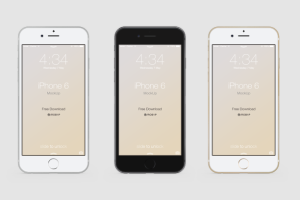 逼真的iPhone 6实体模型PSD素材
