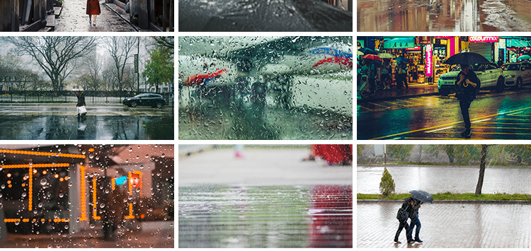 下雨天城市雨夜街景夜晚孤独情感窗户外玻璃雨滴唯美雨后图片素材插图11