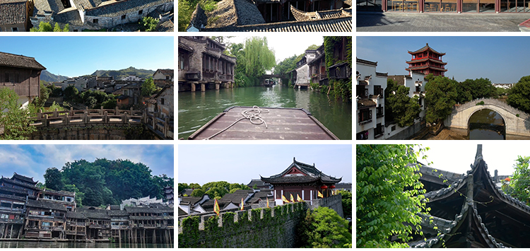 古镇古城旅游景点古建筑村庄历史风景风光景观唯美水乡短视频素材插图11