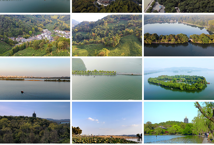 杭州西湖旅游风景点风光雷峰塔夕阳航拍延时高清实拍剪辑视频素材插图11