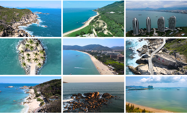 海南三亚旅游风景区海滩沙滩海滨城市游艇岛屿宣传片航拍视频素材插图12