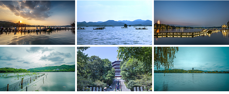 杭州西湖旅游风景点风光雷峰塔夕阳航拍延时高清实拍剪辑视频素材插图12