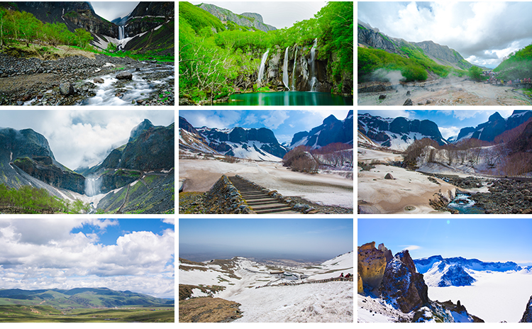 吉林长白山天池景观旅游风景瀑布二道白河雪山风光摄影照图片素材插图9