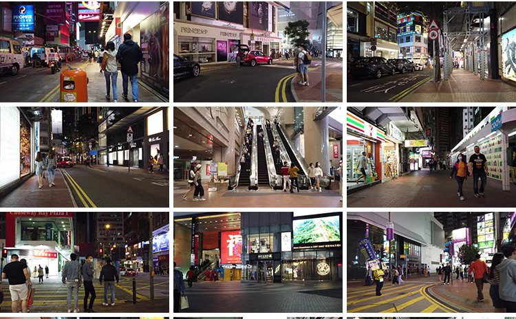 香港城市夜景走拍漫步街道人文白天街景街拍人流车流街头视频素材插图6