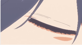 男子睁开眼看见女孩镜头日本动漫视频素材
