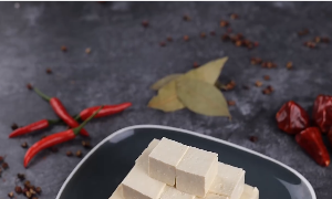 火锅配料豆腐视频素材