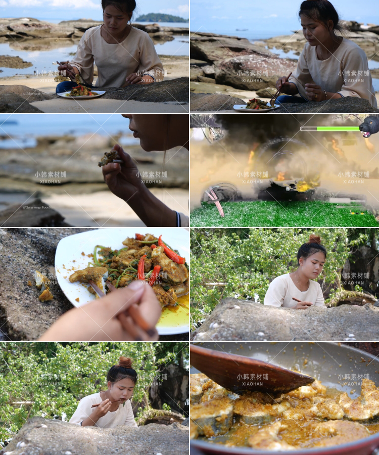 荒野美食纪录片东南亚赶海吃货1-3季中视频自媒体解说视频素材插图8