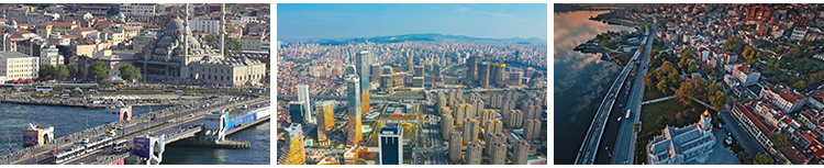 土耳其伊斯坦布尔旅游景点城市建筑卡帕多西亚热气球航拍视频素材插图9