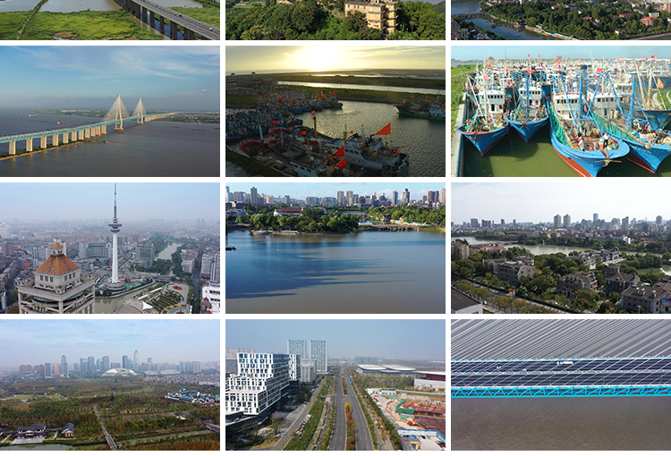 江苏南通苏通大桥城市建筑风光延时摄影旅游风景区航拍短视频素材插图6