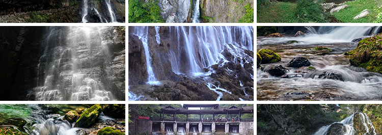 山水瀑布河流动山涧小溪水自然风景流水淌航拍森林风光短视频素材插图6