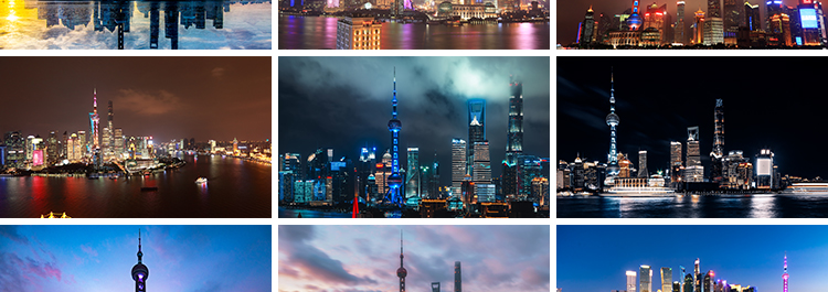 上海东方明珠夜景建筑摄影旅游风景照片JPG高清海报设计图片素材插图6