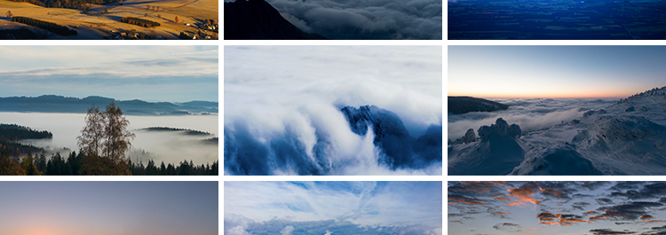 大山高山云海云雾翻滚清晨日出日落云层自然风光风景高清视频素材插图6