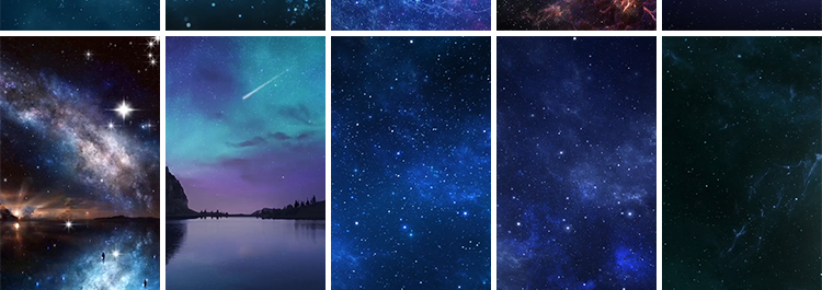 唯美星空浩瀚宇宙星云粒子夜空太空蓝色竖屏竖版直播背景视频素材插图6