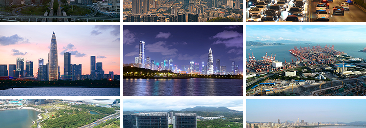 广东深圳南山城市风光地标夜景航拍视频素材人才公园风景视频素材插图6