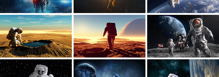 航天科技宇航员空间站月球星际星空太空宇宙探索星球科幻图片素材插图6