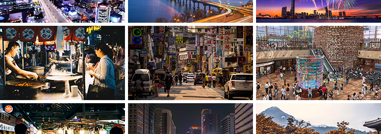 韩国首尔城市风光夜景街道街景建筑旅游风景摄影JPG照片图片素材插图6