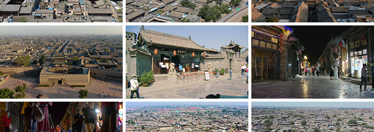 山西旅游景点古城建筑古迹城楼平遥古城景区人流实拍航拍视频素材插图6