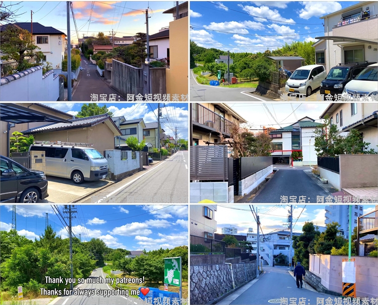 国外乡村小镇走拍街道唯美风景素材高清旅游自然治愈系短视频背景插图6