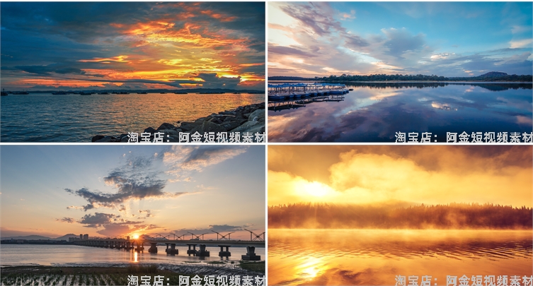黄昏湖面海面海边大海天空晚霞日落风景素材高清治愈系摄影图片照插图5