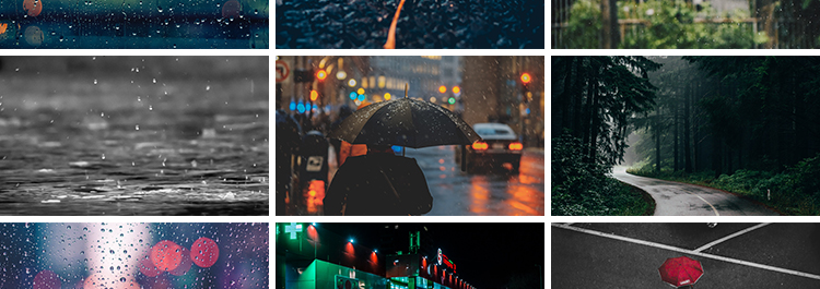 下雨天城市雨夜街景夜晚孤独情感窗户外玻璃雨滴唯美雨后图片素材插图6