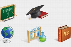 站长素材网页图标 免费PSD学术图标集PSD素材下载