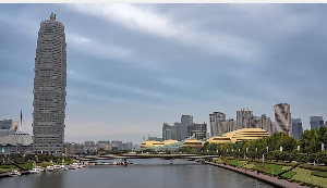 城市航拍郑州全貌镜头短视频素材