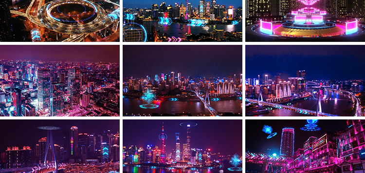 赛博朋克炫酷科幻科技未来城市霓虹灯夜景酒吧店led背景素材视频插图7